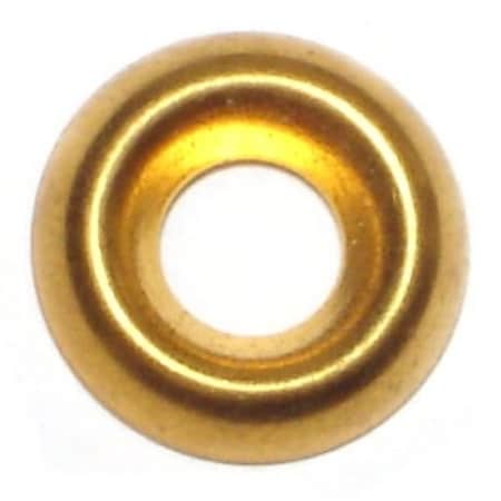 Midwest Fastener Countersunk Washer, Fits Bolt Size #13 , Brass 48 PK 61848